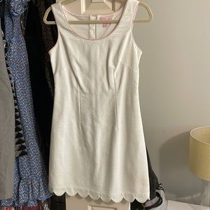 Lilly Pulitzer white dress with pink bows